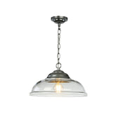 David Hunt Lighting Webster Pendant Clear Glass Chrome WEB0146C